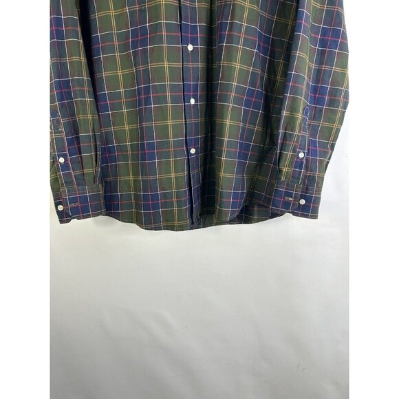 Barbour Tailored Fit Tartan Plaid Button Front Shirt - Picture 2 of 9